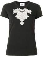 Dondup Crystal Embroidered T-shirt - Black