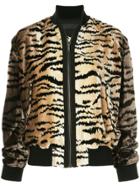 Haider Ackermann Tiger Stripe Bomber Jacket - Brown