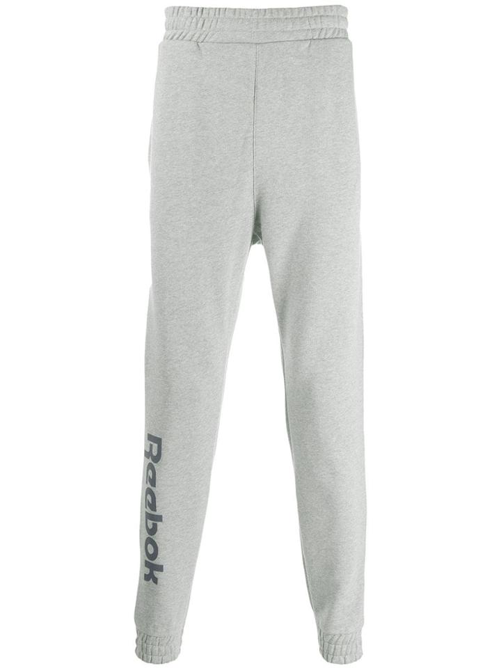Reebok Logo Print Track Pants - Grey