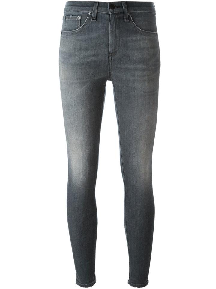 Rag & Bone /jean Skinny Jeans, Women's, Size: 27, Grey, Cotton/spandex/elastane