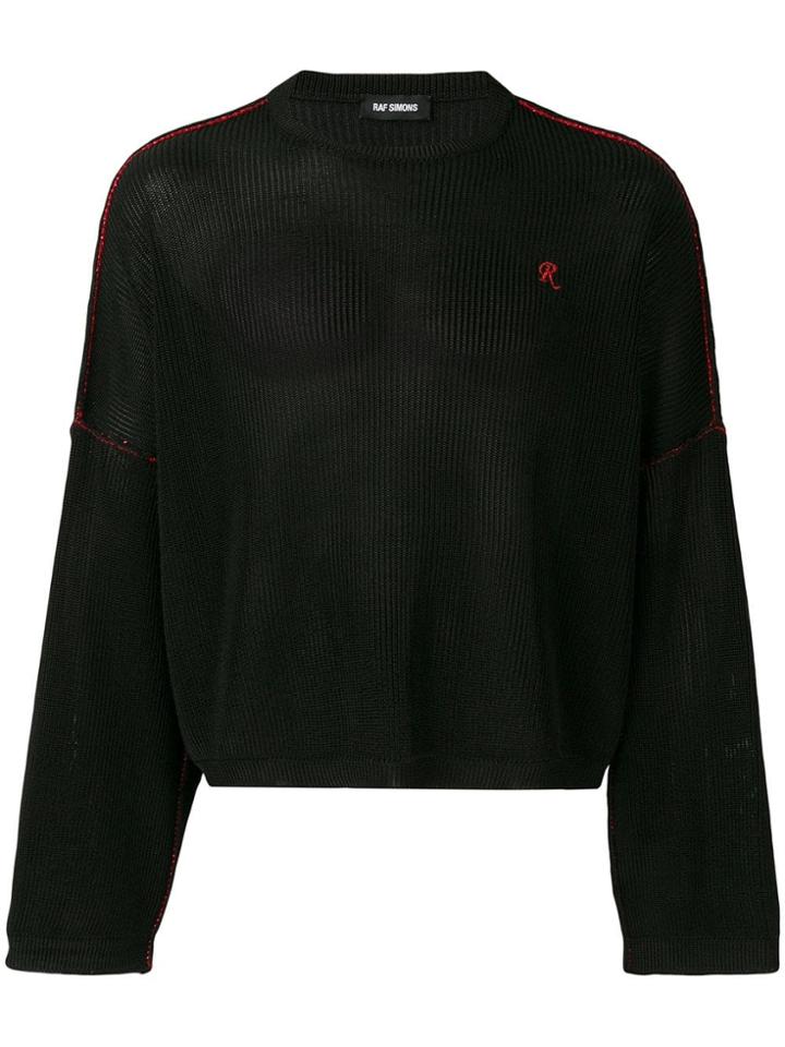 Raf Simons Cropped Jumper - Black