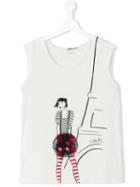 Junior Gaultier - Teen Tulle Girl T-shirt - Kids - Spandex/elastane/viscose - 14 Yrs, Nude/neutrals