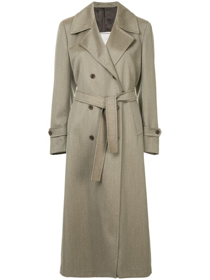 Giuliva Heritage Collection Belted Double-breasted Coat - Brown