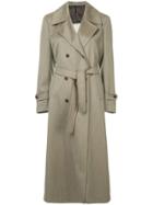 Giuliva Heritage Collection Belted Double-breasted Coat - Brown
