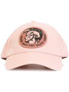 Diesel Embroidered Logo Cap, Adult Unisex, Size: Small, Pink/purple, Cotton