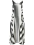 Chinti & Parker Flared Striped Sundress - Black