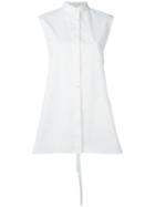 Helmut Lang Sleeveless Shirt, Women's, Size: Xs, White, Cotton