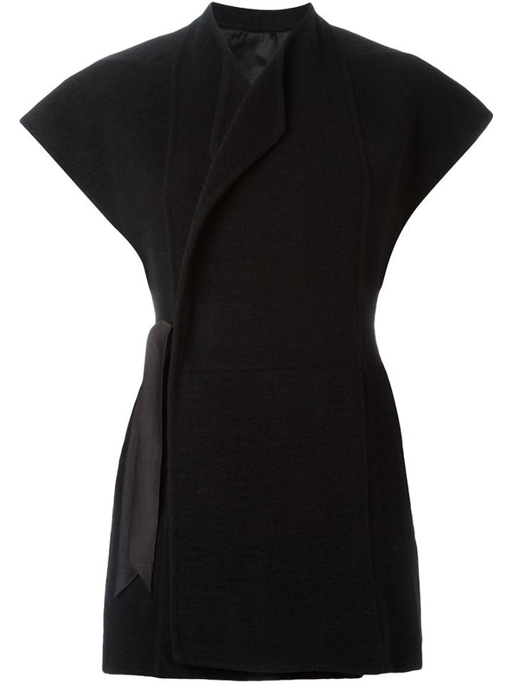 Rick Owens Tie Fastening Wrap Jacket
