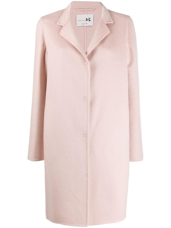 Manzoni 24 Single-breasted Coat - Pink