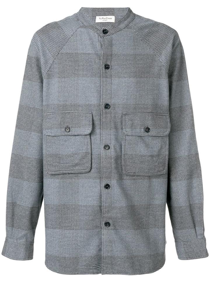 Ymc Block Stripe Shirt - Blue