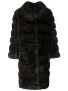 Cara Mila Sabina Sable Fur Coat - Brown