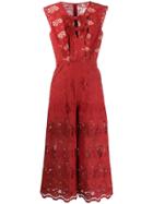 Three Floor Go Getter Jumpsuit - Red