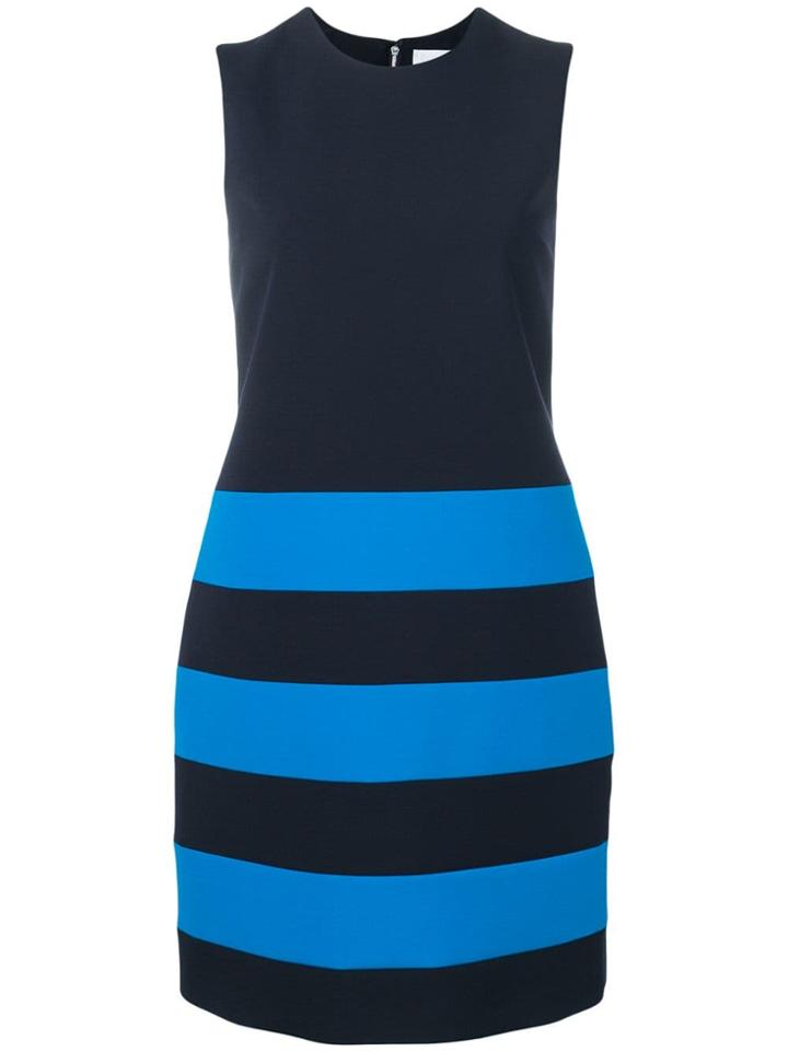 Victoria Victoria Beckham Short Striped Dress - Blue