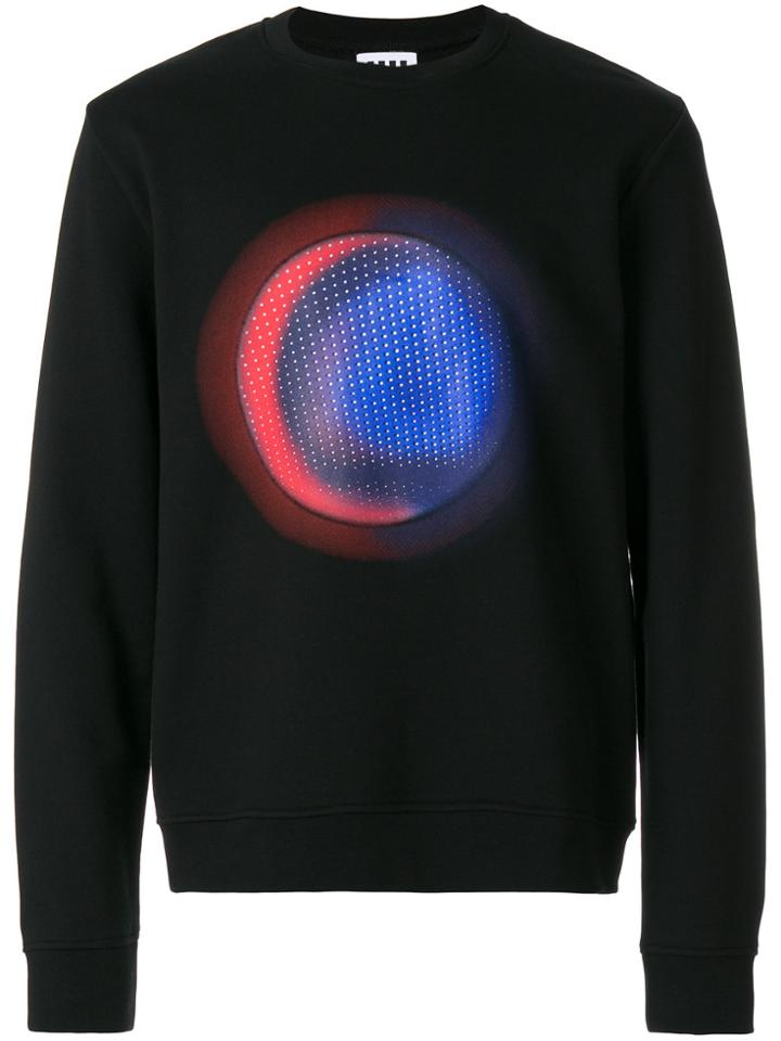 Les Hommes Urban Sphere Print Sweatshirt - Black