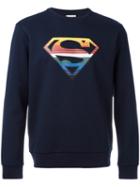 Iceberg Superman Sweatshirt, Men's, Size: Xl, Blue, Cotton/polyester