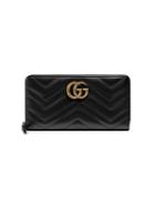 Gucci Black Gg Marmont Wallet