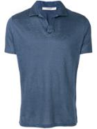 La Fileria For D'aniello Unbuttoned Polo Shirt - Blue