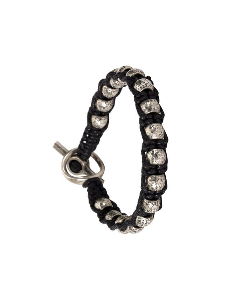 Tobias Wistisen Weaved Beads Bracelet - Black