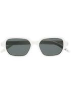 Saint Laurent Eyewear Square Frame Sunglasses - White