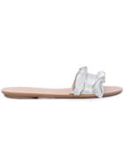 Loeffler Randall Frill Strap Sandals - Metallic