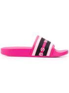 Marc Jacobs Marc Jacobs - Woman - Cooper Webbing Aqua Slide - Pink