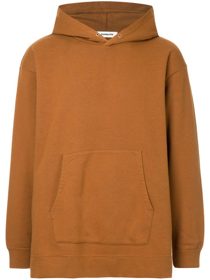 Monkey Time Casual Hoodie - Brown