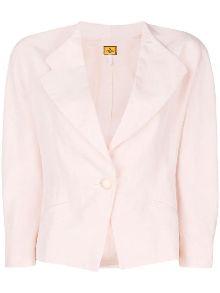 Fendi Pre-owned Cropped Blazer - Pink