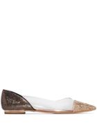 Sophia Webster Gold Daria Glitter Flats