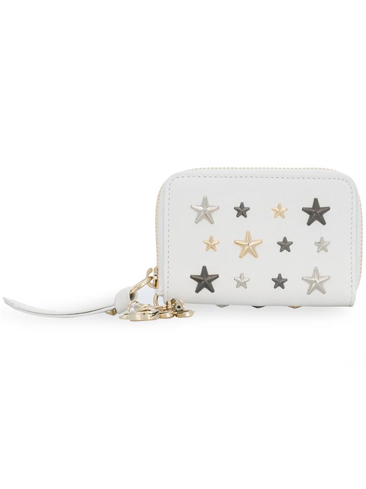 Jimmy Choo Cadet Zip Around Wallet - White