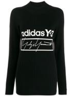 Y-3 Logo Ribbed-knit Jumper - Black