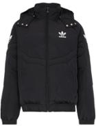 Adidas Padded Hooded Feather Down Jacket - Black