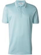 Salvatore Ferragamo Classic Polo Shirt, Men's, Size: L, Blue, Cotton