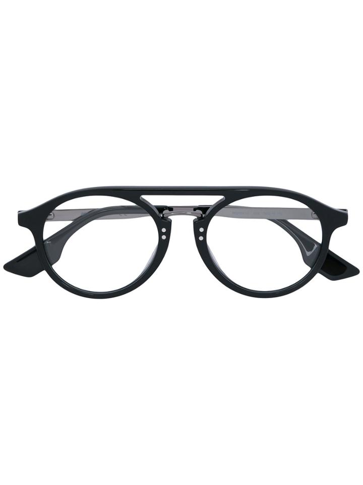 Mcq By Alexander Mcqueen Eyewear Round Frame Glasses - Black