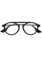 Mcq By Alexander Mcqueen Eyewear Round Frame Glasses - Black