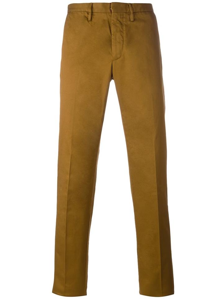 Incotex Classic Chinos, Men's, Size: 46, Nude/neutrals, Cotton