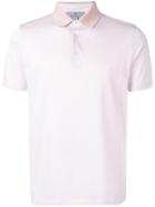 Canali Plain Polo Shirt - Pink