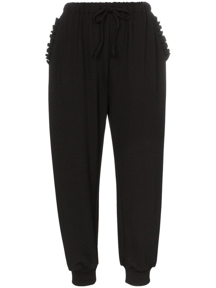 Simone Rocha Frill Pocket Track Pants - Black