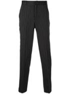 Sss World Corp Pinstripe Trousers - Black