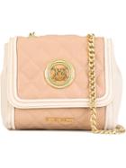 Love Moschino Contrast Trim Quilted Flap Closure Cross Body Bag