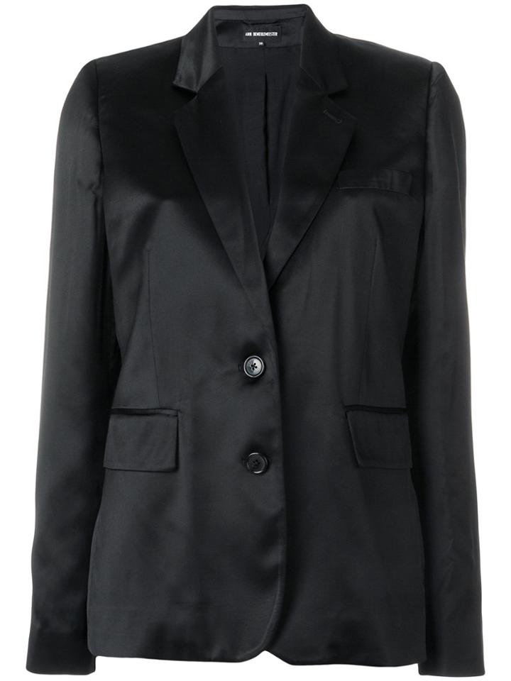 Ann Demeulemeester Blanche Button Front Blazer - Black