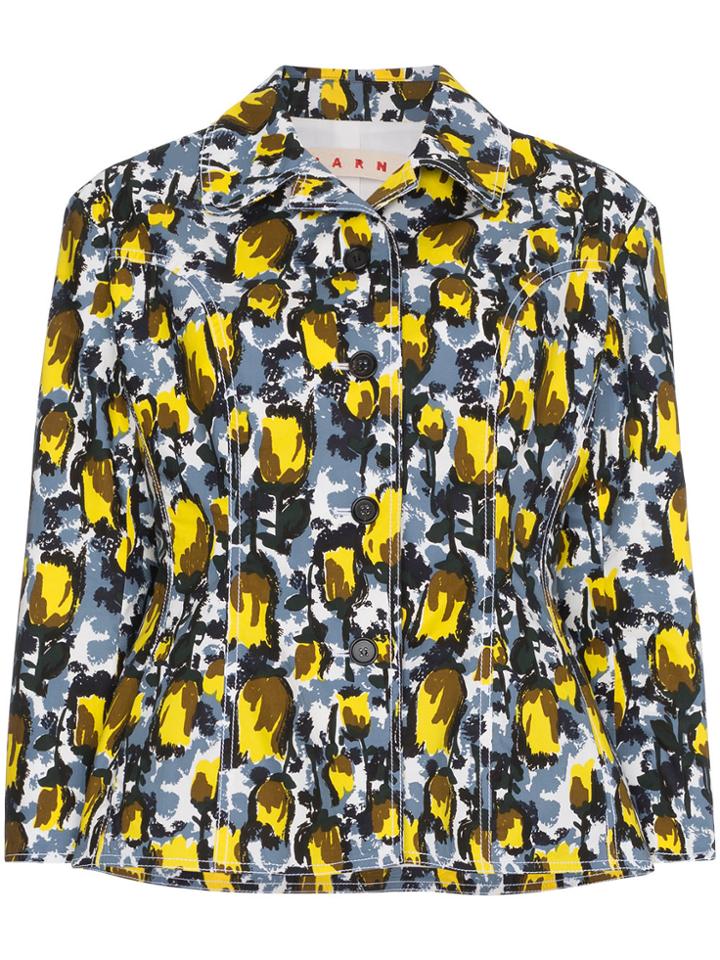 Marni Floral Fitted Jacket - Multicolour