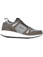 Hogan Chunky Sole Lace-up Sneakers - Grey