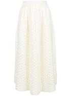 Jil Sander Bubble Knit Skirt - White