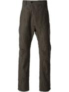 Damir Doma Distressed Patterned Trousers, Men's, Size: 44, Grey, Cotton