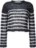 T By Alexander Wang Striped Jumper, Women's, Size: L, Blue, Polyester/nylon