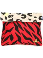 Vivienne Westwood Tiger Leopard Print Clutch Bag