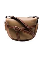 Loewe Brown Gate Bicolour Leather Shoulder Bag