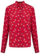 Talie Nk Silk Shirt, Women's, Size: 34, Red, Silk