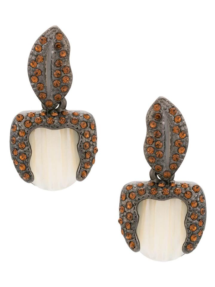 Camila Klein Mother Of Pearl Embellishment Ring - Metallic