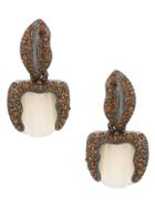 Camila Klein Mother Of Pearl Embellishment Ring - Metallic